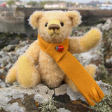 Bananaby sitting on a rock at The Isle of Whithorn harbour, this is the photo on the front of the kit box