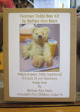 Norman 3.5 inch Miniature Teddy Bear Kit by Make A Teddy