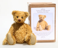 Rafferty Traditional Mohair Heirloom Teddy Bear Kit. A jointed teddy bear kit by Make A Teddy to make a 11 inch (28 cm) teddy bear. Rafferty is a very sweet teddy bear, he's quite easy to make , but not as easy as Francis or Makepeace as he has a centre seam, if you have made a few teddy bears before you should be able to make Rafferty without any problems. 