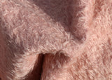 Strawberry Fool 16 mm pink mohair for teddy bears with a beautiful distressed pile.  Strawberry Fool mohair has a wonderful pink distressed pile. The mohair has an old or vintage feel, It's a great colour for smaller traditional teddy bears, or larger bears that you want to look old and loved.
