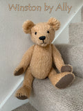 Shortcake 12 mm beige teddy bear mohair by Make A Teddy