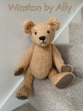 Winston PRINTED  sewing pattern by Barbara-Ann Bears to make an 18 inch traditional teddy bear
