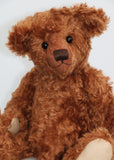 Ginger Spice 24 mm cinnamon dense distressed teddy bear mohair by Make A Teddy