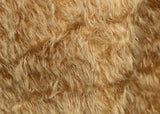 Bran Cracker 15 mm antique gold Steiff Schulte mohair for teddy bears with a beautiful distressed pile. The mohair has an old or vintage feel, It's a great colour for smaller traditional teddy bears, or larger bears that you want to look old and loved.