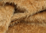 Bran Cracker 15 mm antique gold Steiff Schulte mohair for teddy bears with a beautiful distressed pile.  The mohair has an old or vintage feel, It's a great colour for smaller traditional teddy bears, or larger bears that you want to look old and loved.