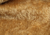Bran Cracker 15 mm antique gold Steiff Schulte mohair for teddy bears with a beautiful distressed pile. The mohair has an old or vintage feel, It's a great colour for smaller traditional teddy bears, or larger bears that you want to look old and loved.