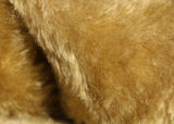 Caramel is a gorgeous blond mohair with a hint of green and a soft and fluffy 20 mm pile. It's a great colour for medium and large traditional teddy bears, the green tinge makes it particularly suitable for bears you want to look old and have a bit of character.