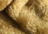Caramel is a gorgeous blond mohair with a hint of green and a soft and fluffy 20 mm pile. It's a great colour for medium and large traditional teddy bears, the green tinge makes it particularly suitable for bears you want to look old and have a bit of character.