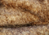 Chocolate Chip Truffle 25 mm (one inch) chestnut brown tipped beige dense, distressed mohair for teddy bears with a beige backing Chocolate Chip Truffle is a gorgeous chestnut brown-tipped beige mohair with a soft and fluffy 1 inch pile. It's a great colour and texture for medium and large teddy bears. The backcloth is also beige meaning that if you trim the snout of your bear it will have a pale beige snout and an interesting mottled brown and cream colouring.