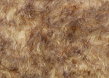 Chocolate Chip Truffle 25 mm (one inch) chestnut brown tipped beige dense, distressed mohair for teddy bears with a beige backing Chocolate Chip Truffle is a gorgeous chestnut brown-tipped beige mohair with a soft and fluffy 1 inch pile. It's a great colour and texture for medium and large teddy bears. The backcloth is also beige meaning that if you trim the snout of your bear it will have a pale beige snout and an interesting mottled brown and cream colouring.