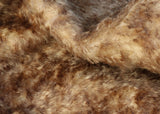 Chocolate Chip Truffle 25 mm (one inch) chestnut brown tipped beige dense, distressed mohair for teddy bears with a beige backing Chocolate Chip Truffle is a gorgeous chestnut brown-tipped beige mohair with a soft and fluffy 1 inch pile. It's a great colour and texture for medium and large teddy bears. The backcloth is also beige meaning that if you trim the snout of your bear it will have a pale beige snout and an interesting mottled brown and cream colouring.