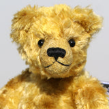 Cookie is a sweet, little, old-fashioned Barbara-Ann Bear, Cookie is about 7 inches/ 18 cm tall, he has been designed to suit both beginners and experienced teddy bear makers. Cookie is one of our smallest teddy bear patterns, it makes a bear that is quite traditional and small enough to sit in your hand.   We've used this pattern twice so far, once in very short mohair and then in crushed velvet, we think he suits mohairs between 4 and 15mm best