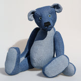 Grimble PRINTED traditional jointed mohair teddy bear sewing pattern by Barbara-Ann Bears for a traditional 17 inch/43 cm teddy bear