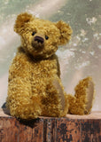The Augustus Teddy Bear pattern makes a large, classical, traditional mohair Barbara-Ann Bear about 22 inches (55cm) tall.  A teddy bear sewing pattern to make a large, elegant, traditional mohair artist teddy bear with a centre seam in his head gusset, a long snout, a hump and long arms and legs