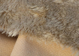 Fudge 20 mm soft brown mohair for teddy bears with a slight swirl in the pile and a brown backing Fudge is a luxurious brown mohair with a soft and fluffy pile and a beige backing. It's a great colour for medium and large traditional teddy bears, it's soft colour makes it particularly suitable for bears you want to look old and have a bit of character.