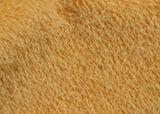Golden Corn 9 mm quite sparse, straight pile, Steiff Schulte mohair for teddy bears with a bright gold pile and pale tan backing.t's a great colour for smaller traditional teddy bears, or larger bears that you want to look old and loved. We know several teddy bear makers who use this mohair to make teddy bears with a really aged distressed feel, maybe because it's such a good 'teddy bear gold' it's a good starting point for making a bear look old.