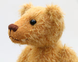 Jimmy Grimble Mohair Teddy Bear Kit. A jointed teddy bear kit by Make A Teddy to make a 9 inch/23 cm teddy bear. We have created this kit with everything you need with lovely teddy gold German mohair, apart from scissors and a few things you will have at home. The instructions are thorough and illustrated