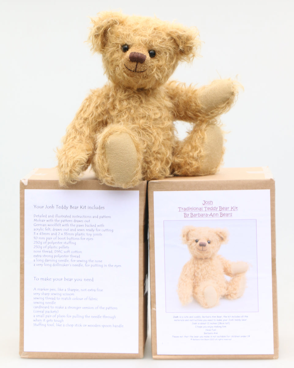 Josh Mohair 11 inch Teddy Bear Kit by Make A Teddy