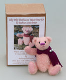 Lilly Pilly Mohair Teddy Bear Kit. A jointed teddy bear kit by Make A Teddy to make a 7.5 inch/19 cm teddy bear. We have created this kit with everything you need apart from scissors and a few things you will have at home. The instructions are thorough but we are on hand for extra support by phone