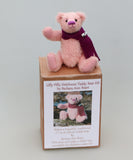 Lilly Pilly Mohair Teddy Bear Kit. A jointed teddy bear kit by Make A Teddy to make a 7.5 inch/19 cm teddy bear. We have created this kit with everything you need apart from scissors and a few things you will have at home. The instructions are thorough but we are on hand for extra support by phone