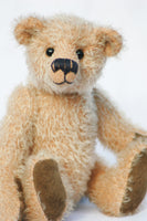 Makepeace bear in Biscuit mohair by Make A Teddy