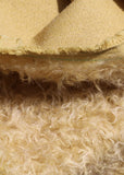 Mustard Seed, 24 mm (nearly one inch) blond, dense, distressed mohair/viscose mix for teddy bears Mustard Seed is a little different from our other materials, the pile is a mixture of mohair and viscose giving it a slight lustre. It has an intensely distressed tangled, blond pile which is 24 mm (nearly) 1 inch long. It's a great colour and texture for medium and large traditional teddy bears, it's quite a 'happy'teddy bear' colour, a good colour for making happy teddy bears.