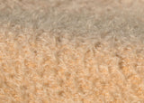 Porridge 11 mm quite sparse, wildly distressed, mohair for teddy bears with a soft, pale peachy cream pile and backing. It's a great mohair for smaller traditional teddy bears, or larger bears, good for cute happy bears, or ,with some shading, teddies that you want to look old and loved.