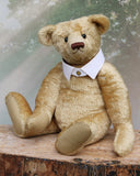 The Noogie Teddy Bear pattern makes a large, classical, traditional mohair Barbara-Ann Bear about 22 inches (55 cm) tall
