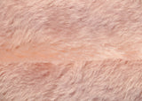 Strawberry Milkshake 20 mm soft pink, dense, mohair for teddy bears with a slight swirl in the pile and a beige backing Strawberry Milkshake is a gorgeous pale pink mohair with a soft and fluffy pile. It's a great colour for small, medium and large traditional teddy bears, if you can imagine a strawberry milkshake you have a very good idea of its colour.