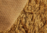 Warm Cinnamon mohair has a wonderful antique gold, distressed. The mohair has an old or vintage feel, It's a great colour for smaller traditional teddy bears, or larger bears that you want to look old and loved.