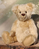 Winston jointed 18 inch teddy bear printed sewing pattern by Barbara-Ann Bears. Winston is about 18 inches (45 cm tall), his pattern uses 1/2 metre of mohair and you'll need 1 x 65 mm and 4 x 55 mm joints. Winston is a charming, cuddly, old fashioned traditional, Barbara-Ann Bear, which you can make