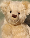 Winston jointed 18 inch teddy bear printed sewing pattern by Barbara-Ann Bears. Winston is about 18 inches (45 cm tall), his pattern uses 1/2 metre of mohair and you'll need 1 x 65 mm and 4 x 55 mm joints. Winston is a charming, cuddly, old fashioned traditional, Barbara-Ann Bear, which you can make