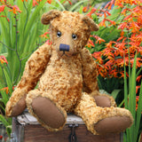 Grimble PRINTED traditional jointed mohair teddy bear sewing pattern by Barbara-Ann Bears for a traditional 17 inch/43 cm teddy bear