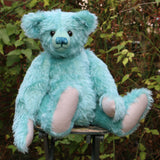 The Noogie Teddy Bear pattern makes a large, classical, traditional mohair Barbara-Ann Bear about 22 inches (55 cm) tall