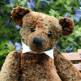 The Noogie Teddy Bear pattern makes a large, classical, traditional mohair Barbara-Ann Bear about 22 inches (55 cm) tall