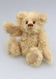 Makepeace PRINTED traditional jointed 10 inch mohair teddy bear sewing pattern by Barbara-Ann Bears