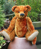Bertie PRINTED sewing pattern for an 11 inch  jointed mohair teddy bear by Barbara-Ann Bear