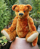Bertie PRINTED sewing pattern for an 11 inch  jointed mohair teddy bear by Barbara-Ann Bear