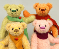 7.5 inch Mohair Teddy Bear Kit available in 4 colours by Make A Teddy choose the colour you want