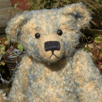 The Chester Teddy Bear pattern makes a large, classical, traditional mohair Barbara-Ann Bear about 21 inches (53cm) tall. 
A teddy bear sewing pattern to make a large, elegant, traditional mohair artist teddy bear with a centre seam in his head gusset, a long snout, a hump and long arms and legs