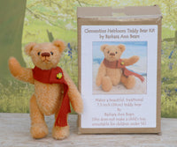 7.5 inch Mohair Teddy Bear Kit available in 4 colours by Make A Teddy choose the colour you want