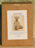 Hank Mohair Heirloom Teddy Bear Kit. A jointed teddy bear kit by Make A Teddy to make a rather comical 15 inch (38 cm) teddy bear. The photo shows the front of Hank's box