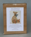 Boxed Hank Teddy Bear Kit by Barbara Ann Bears on a gray background