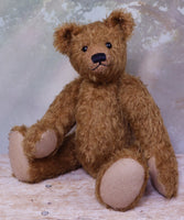 Harrison teddy bear sitting down.
Harrison Traditional Mohair Heirloom Teddy Bear Kit. A jointed teddy bear kit by Make A Teddy to make a 14 inch (35 cm) teddy bear. We have created this kit with everything you need with clear instructions with diagrams, you just need scissors and a few things you will have at home.