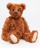 Ginger Spice 24 mm cinnamon dense distressed teddy bear mohair by Make A Teddy