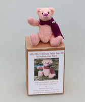 7.5 inch Mohair Teddy Bear Kit available in 4 colours by Make A Teddy choose the colour you want