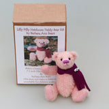 7.5 inch Mohair Teddy Bear Kit available in 4 colours by Make A Teddy choose the colour you want