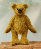 Ogilvy standing. Ogilvy Mohair Teddy Bear Kit. A jointed teddy bear kit by Make A Teddy to make a 9 inch/23 cm teddy bear.