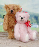 Miniature Teddy Bear Double Kit Peanut and Rosie 3.5 inch by Make A Teddy