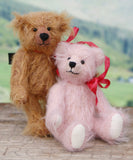 Miniature Teddy Bear Double Kit Peanut and Rosie 3.5 inch by Make A Teddy